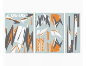 Freewing Zeus Orange 90mm EDF Sport Jet Decal set   